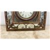 Image 5 : London Clock Company Ornate Square Wall Clock with Mirrored Panels and Roman Numerals