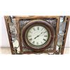 Image 6 : London Clock Company Ornate Square Wall Clock with Mirrored Panels and Roman Numerals