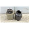 Image 10 : Antique Two-Tone Stoneware Preserve Crocks With Wire Bail Lids