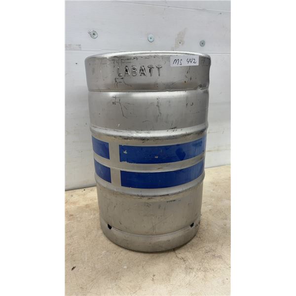 Labatt Stainless Steel Beer Keg