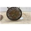 Image 5 : Vintage Galvanized Metal Hand-Crank Butter Churn with Lid, Side Handles, and Bottom Spigot