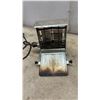 Image 6 : Vintage Chrome Flip-Side Toaster, Enamel Pitchers, Royal Shield Tin, Brass Trivet