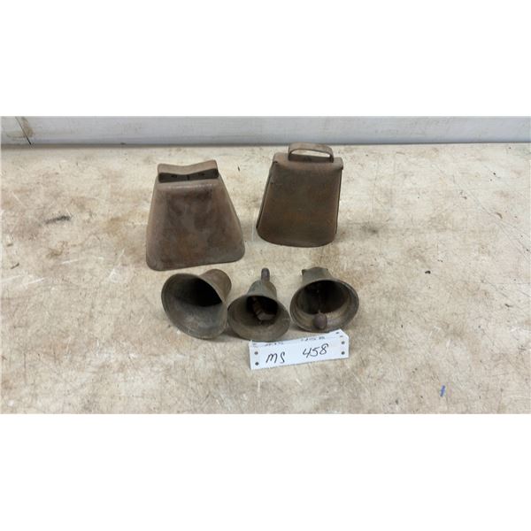 Antique Cowbells and Brass Bells