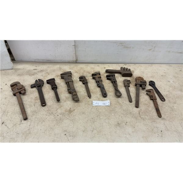 Vintage Pipe Wrenches, Monkey Wrenches, Crescent Wrenches