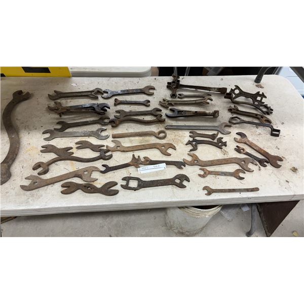 Large Collection of Antique Wrenches