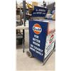 Image 2 : Vintage Gulf Oil Wiper Arms, Blades and Refills Rolling Service Station Display Cabinet
