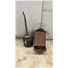 Image 11 : Vintage Frost Cop Anti-Freeze Can, Metal Pitcher, Oil Cans, Radio