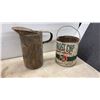 Image 2 : Vintage Frost Cop Anti-Freeze Can, Metal Pitcher, Oil Cans, Radio