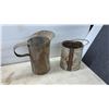 Image 3 : Vintage Frost Cop Anti-Freeze Can, Metal Pitcher, Oil Cans, Radio