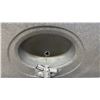 Image 3 : Gray Marble-Style Vanity with Integrated Sink and Moen Faucet, 48 × 22”