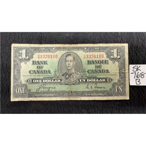 1937 Canada $1 Bill