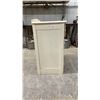 Image 2 : Vintage Painted Off-White Wooden Four-Drawer Dresser with Rectangular Wooden Pull Handles