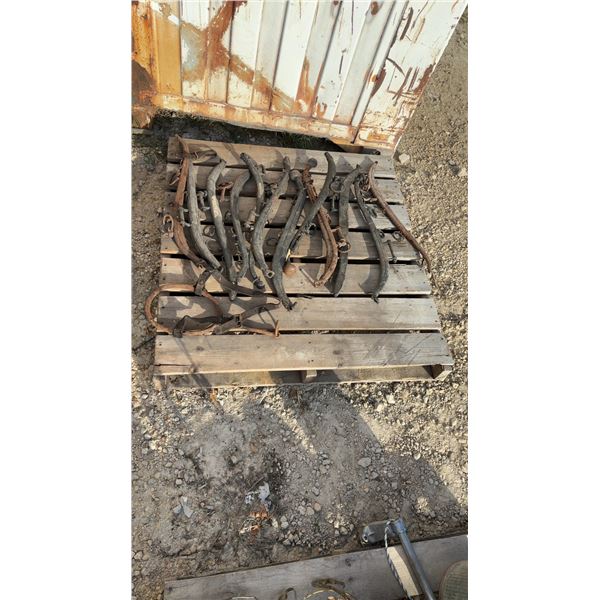 Pallet Lot of; 12 Horse Hames and 1 Bit