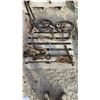 Image 1 : Pallet Lot of; Canadian Blower and Forge Co. Post Drill, 4 Vintage Steering Wheels