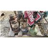 Image 2 : Pallet Lot of; Okanagan Spring Sign, Lanterns, Sump Pump