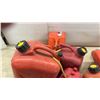 Image 4 : Lot of Plastic Gasoline Containers
