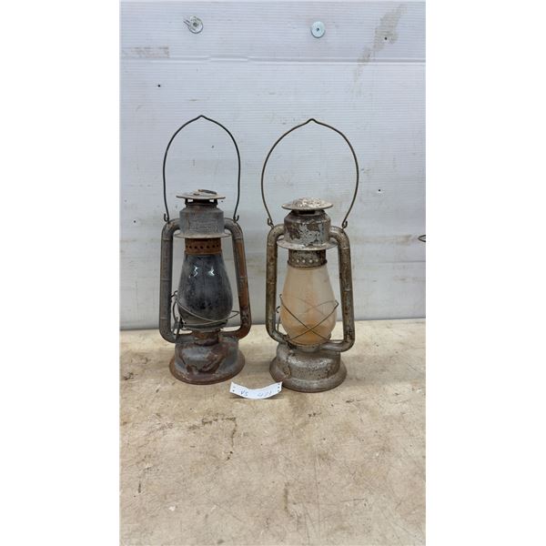 Two Beacon Kerosene Lanterns