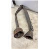 Image 3 : Antique Livestock Cowbells with Leather Straps, Set of 3