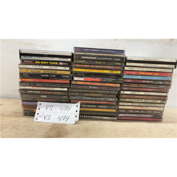 Collection of Rock CDs Including Led Zeppelin, Soundgarden, Guns N' Roses, AC/DC