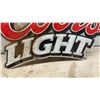 Image 3 : Coors Light Embossed Metal Cutout Advertising Sign, 14 × 20”