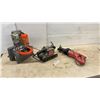 Image 1 : King Canada Variable Speed Recip Saw, Sears Craftsman 3 × 21” Belt Sander and Drill with stand