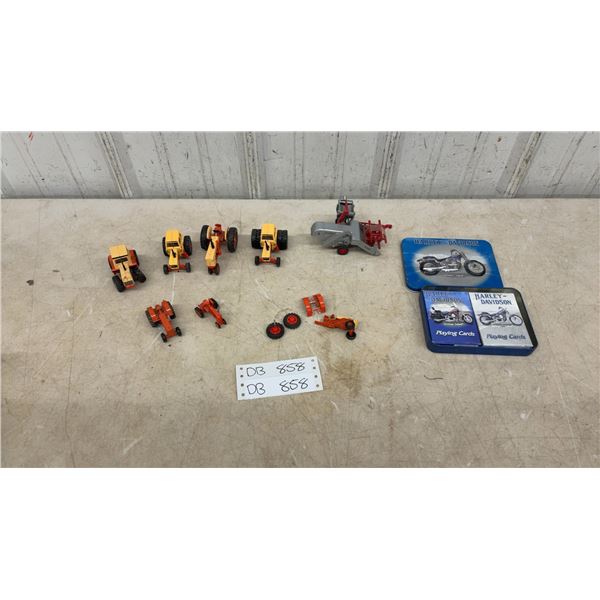 Harley-Davidson Playing Cards Set with Heritage Softail and Die-Cast Tractors