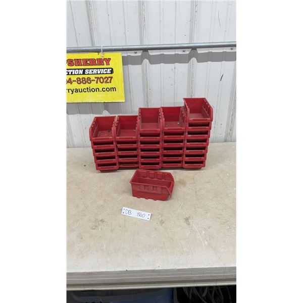 30 Small Stackable Storage Bins - Nuts and Bolts