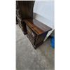 Image 6 : Traditional Dark Wood 5-Drawer Chest of Drawers 54”×38”×19” and 2-Drawer Nightstand With Brass