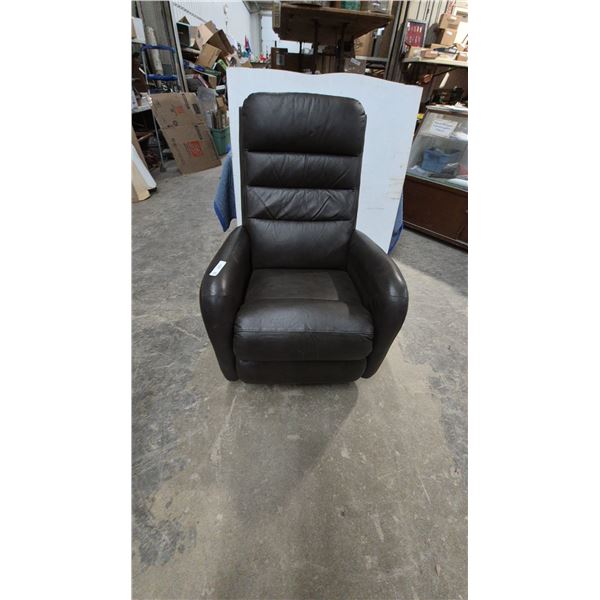 La-Z-Boy Brown Faux-Leather Recliner and Rocker