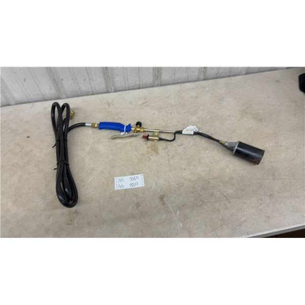 Propane Torch with Piezo Ignition, 500,000 BTU, 27” Long with 10’ Hose
