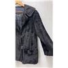 Image 3 : Vintage R. Santa Furs Winnipeg Black Fur Jacket with Blue Patterned Satin Lining - Size Medium