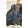 Image 4 : Vintage R. Santa Furs Winnipeg Black Fur Jacket with Blue Patterned Satin Lining - Size Medium