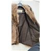 Image 5 : Vintage Brown Fur Jacket with Shawl Collar - SIze Medium