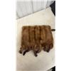 Image 2 : Vintage Yellow Hard-Shell Suitcase and Brown Mink Fur Hand Muff