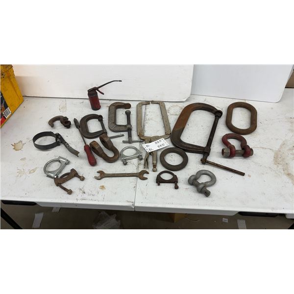 Assorted Clamps, Shackles