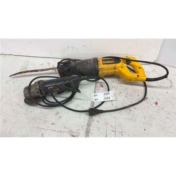 Dewalt Reciprocating Saw, B and D Angle Grinder