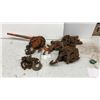Image 1 : Vintage Lever Hoist, Block and Tackle Pulleys, and Chain with Hook