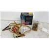 Image 1 : Power Fist 4” 2-Way Cross Slide Vise, Jumper Cables, and Weiser Lock Entry Lockset