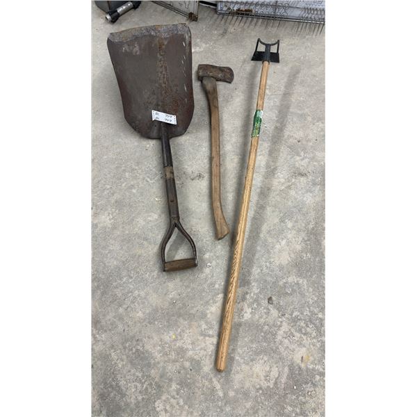 Shovel, Axe, and Hoe