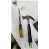 Image 9 : Mastercraft Poly Tool Box (Has Broken Latches) with Assorted Hand Tools, Drill Bits