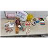 Image 1 : Christmas Outdoor Bulbs, Noel Bell, Candy Canes, Shelf, Ty Plush, Children’s Silverware