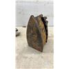Image 3 : Antique Cast Iron Sad Iron with Wooden Handle and Rest, Spoon, Victoria Trap