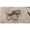 Image 5 : Antique Cast Iron Sad Iron with Wooden Handle and Rest, Spoon, Victoria Trap
