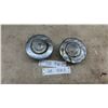 Image 1 : Pair of Vintage Triumph Motor Company Threaded Wheel Bearing Grease Dust Caps with TL Monogram