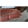 Image 4 : Mid century 1958-1965. Hotel regency Velvet Curved Two-Seater Sofa With Tufted Back and Braided