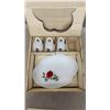 Image 3 : Carnival Platter and Rosecrest Snack Set - 3 Plates 4 Teacups