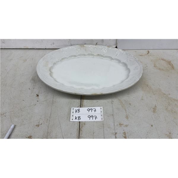W. and E. Corn Burslem Staffordshire England Imperial Ironstone China Oval Platter