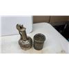 Image 4 : Assorted Silver-Toned Metalware: Ronson Decanter Lighter, Sig Swiss Plate, Teapot