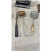 Image 3 : Vintage Chrome Turnover Electric Toaster, Missing Cord, Wool Carders, Carriage Foot Warmers