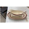 Image 6 : Sandland Ware Bowls, Cast Iron Pot, Wood Rolling Pin, and Vintage Iron